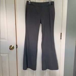 New York & co gray striped dress pants 0 petite